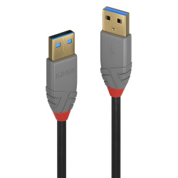 Cable Lindy USB 3.2 type A M M 5m (Gris)