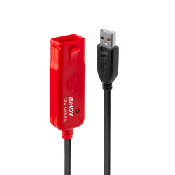 Rallonge USB 2.0 Lindy 12m M F (Noir Rouge)