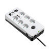 Multiprise Surtension Eaton Protection Box 6 prises + USB (Blanc)