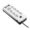 Multiprise Surtension Eaton Protection Box 8 prises + USB (Blanc)