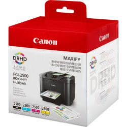 Pack 4 cartouche d'encre Canon PGI-2500 (Noir, Cyan, Magenta, Jaune)