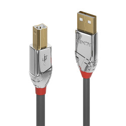 Cable Lindy USB 2.0 type A - B M M 1m (Gris)
