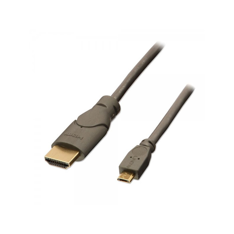 Cable HDMI Lindy vers Micro-USB MHL 50cm M M (Gris)