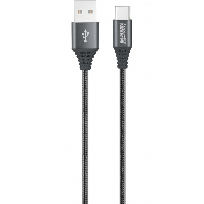 Cable Urban Factory USB 2.0 type A - type C M M 2m (Noir)