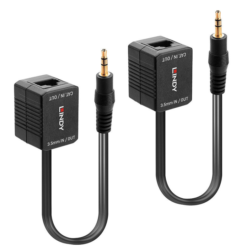 Extendeur Lindy jack 3,5mm via RJ45 jusqu'à 500m