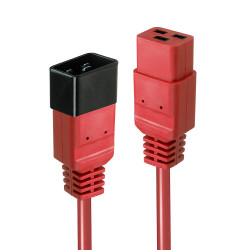 Rallonge Cable d'alimentation Lindy C19 vers C20 1,5m (Rouge)