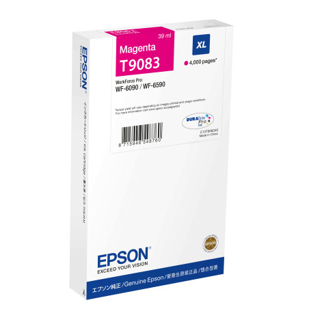 Cartouche d'encre Epson T9083 XL (Magenta)