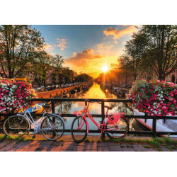 Puzzle Ravensburger - Vélos à Amsterdam (1000 pièces)