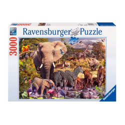 Puzzle Ravensburger - Animaux du Continent Africain (3000 pièces)