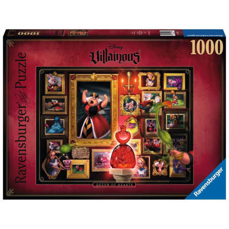 Puzzle Ravensburger Villainous   Reine de Coeur (1000 pièces)