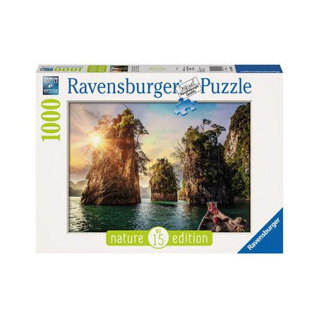 Puzzle Ravensburger - Lac de Cheow Lan (1000 pièces)