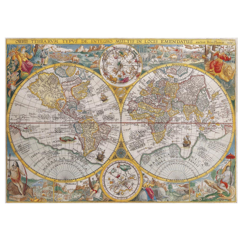 Puzzle Ravensburger - MappeMonde 1594 (1500 pièces)