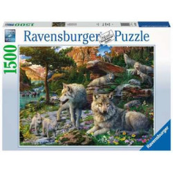 Puzzle Ravensburger - Loups Printemps (1500 pièces)