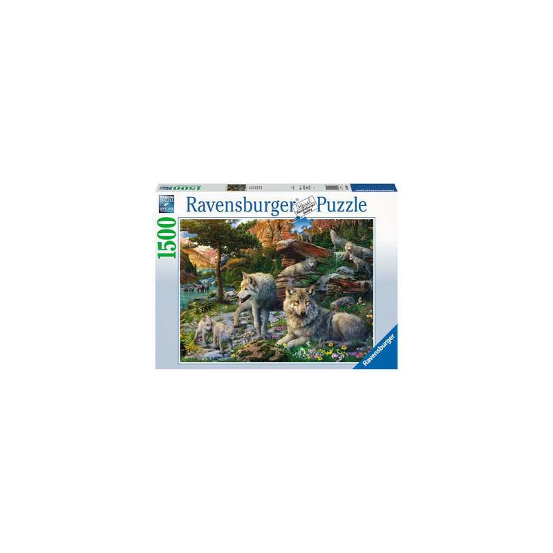 Puzzle Ravensburger - Loups Printemps (1500 pièces)