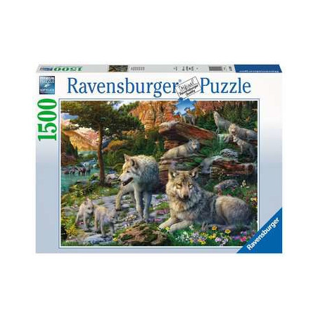 Puzzle Ravensburger - Loups Printemps (1500 pièces)