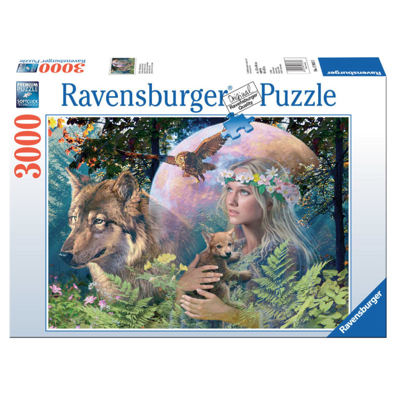Puzzle Ravensburger - Loups au Clair de Lune (3000 pièces)