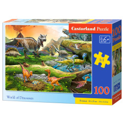 Puzzle Castorland - Le Monde des Dinosaures (100 pièces)