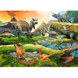 Puzzle Castorland - Le Monde des Dinosaures (100 pièces)