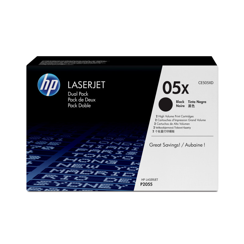 HP TONER 05X N 6.5K PK2