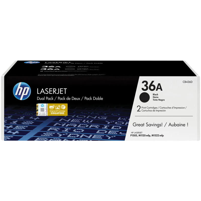 HP TONER 36A N PK2