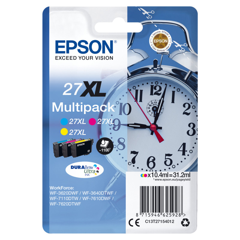 Cartouche d'encre Epson Reveil 27 XL Pack (3 Couleurs)