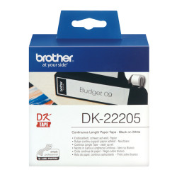 BROTHER RUBAN 62MM N BLANC DK22205