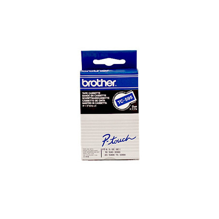 BROTHER RUBAN BLANC BLEU 9MM