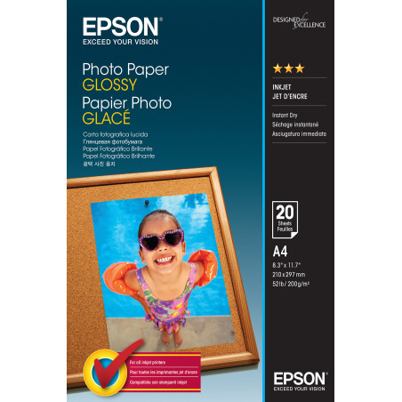 EPSON PAPIER ENCRE PH BRILLANT A4 20