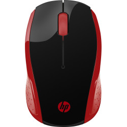 Souris sans fil HP 200 (Noir Rouge)