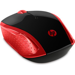 Souris sans fil HP 200 (Noir Rouge)