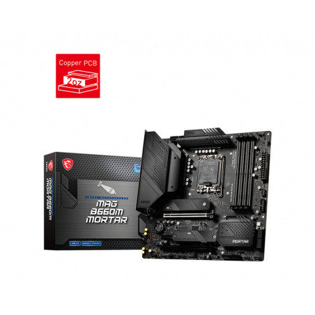 Carte Mère MSI Mag B660M Mortar DDR5 (Intel LGA 1700) Micro ATX