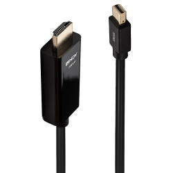 Câble Mini DisplayPort 1.2 Lindy vers HDMI 1.4 M M 2m (Noir)