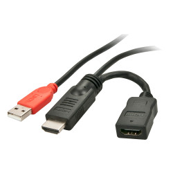 Injecteur HDMI Lindy avec USB Type A 50cm