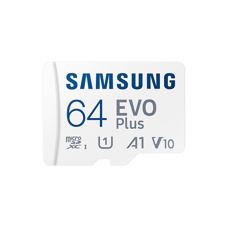 CARTE MEMOIRE SAMSUNG 64G MICRO SD EVO PLUS 2021 avec adaptateur SD classe 10 MB