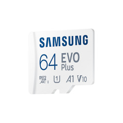 CARTE MEMOIRE SAMSUNG 64G MICRO SD EVO PLUS 2021 avec adaptateur SD classe 10 MB