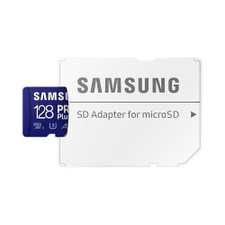 CARTE MEMOIRE SAMSUNG 128G MICRO SD PRO PLUS avec adaptateur SD 4K classe 10 MB-