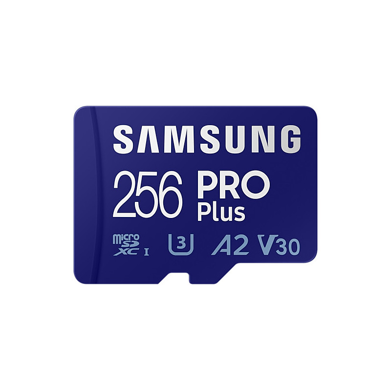 CARTE MEMOIRE SAMSUNG 256G MICRO SD PRO PLUS avec adaptateur SD 4K classe 10 MB-