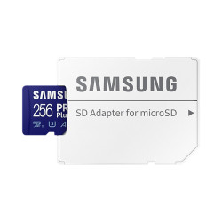 CARTE MEMOIRE SAMSUNG 256G MICRO SD PRO PLUS avec adaptateur SD 4K classe 10 MB-