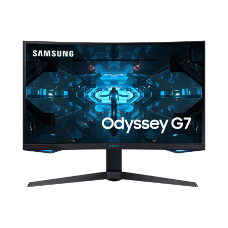 ECRAN 27 SAMSUNG C27G75TQSR Odyssey G7 QLED gaming Incurvé 1000 R 2560x1440 QHD