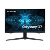 ECRAN 27 SAMSUNG C27G75TQSR Odyssey G7 QLED gaming Incurvé 1000 R 2560x1440 QHD