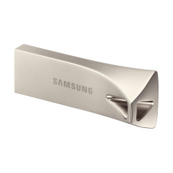 CLE USB SAMSUNG 256G USB 3.1 BAR PLUS - CHAMPAGNE SILVER VITESSE LECTURE JUSQU'A
