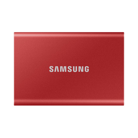 SSD EXT SAMSUNG T7 2TO rouge métallique USB 3.2 Gen 2 MU-PC2T0R WW