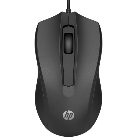 Souris filaire HP 100 Noire 6VY96AA Forme galbee qui epouse la courbe naturelle 