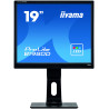 Ecran IIYAMA 19'' Noir LED 5 4 1280x1024  5ms 250 cd m  VGA DVI Pivot   B1980D-B