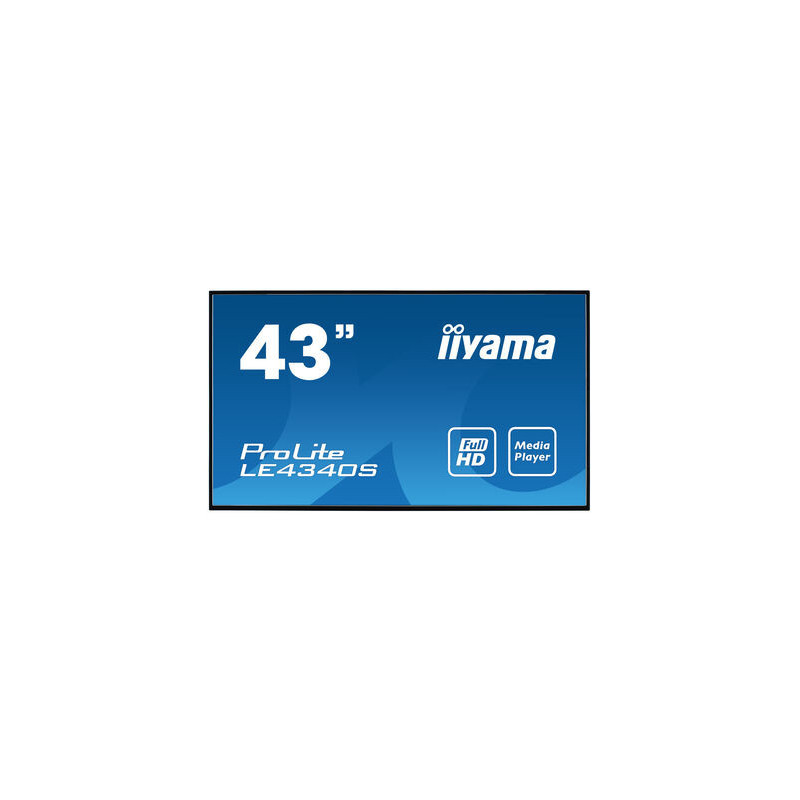 IIYAMA LFD 43 1920x1080 dalleAMVA3 8ms Haut-parleurs VGA DVI HDMI 350 cd m  300