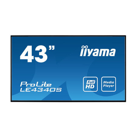 IIYAMA LFD 43 1920x1080 dalleAMVA3 8ms Haut-parleurs VGA DVI HDMI 350 cd m  300