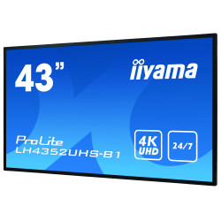 IIYAMA LFD 43 dalle IPS 24 7 3840x2160 DVI VGA 3xHDMI  2xHaut-parleurs DisplayP