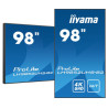 IIYAMA LFD 98 dalle IPS 24 7 3840x2160 HP 2x10W DVI VGA 3xHDMI DisplayPort 2xUS