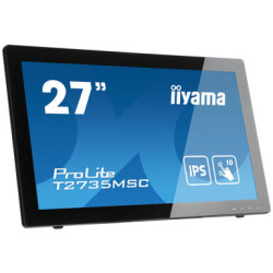 Moniteur IIYAMA 27 Tactile PCAP dalle AMVA+ 10 points 5ms 1920x1080 VGA DVI HDM