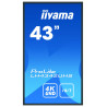 IIYAMA LFD 42.5 dalle IPS LED 18 7 3840x2160 DVI 3xHDMI  2xHaut-parleurs Displa